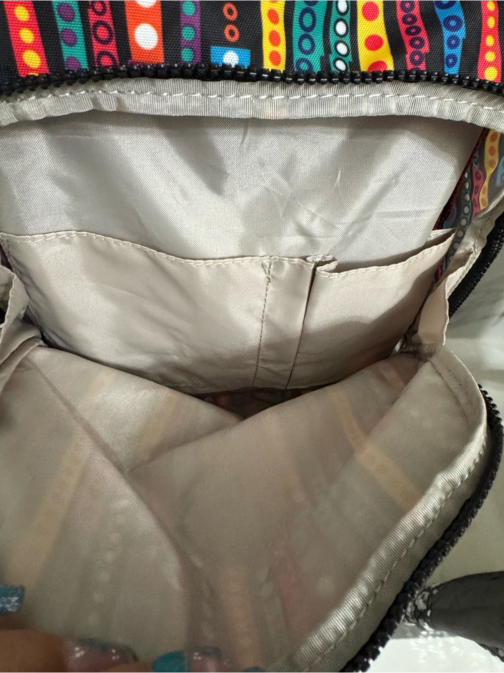 Kipling Multicolor Striped Backpack - Picture 7 of 14
